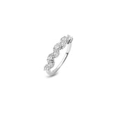 Silver River Ring, White Rhodium, Natural White Topaz + Give Love Gift